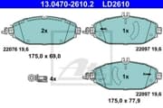 OEM PAD KIT, DISC BRAKE 13047026102