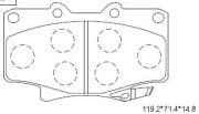 OEM PAD KIT, DISC BRAKE KD2280