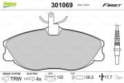 OEM PAD KIT, DISC BRAKE 301069