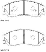 OEM PAD KIT, DISC BRAKE KD9719