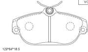 OEM PAD KIT, DISC BRAKE KD7758