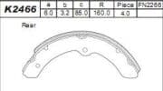 OEM BRAKE SHOE K2466