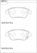 OEM PAD KIT, DISC BRAKE KD8713