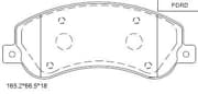 OEM PAD KIT, DISC BRAKE KD6601