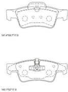 OEM PAD KIT, DISC BRAKE KD7554