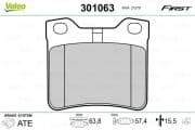 OEM PAD KIT, DISC BRAKE 301063