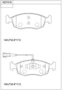 OEM BRAKE PAD KD7415