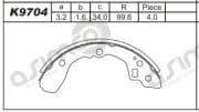 OEM BRAKE SHOE K9704