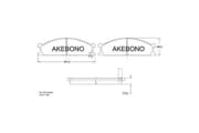 OEM DISC BRAKE PAD SET FR AKEBONO AN212WK