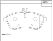 OEM PAD KIT, DISC BRAKE KD7317