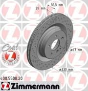 OEM BRAKE DISC REAR DB W204/C63 AMG 400550820