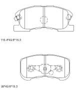 OEM PAD KIT, DISC BRAKE KD3727