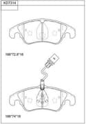 OEM BRAKE PAD KD7314