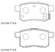 OEM PAD KIT, DISC BRAKE KD1749