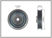 OEM PULLEY ROLLER ASSY 500090