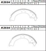 OEM BRAKE SHOE K2684