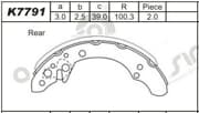 OEM SHOE KIT, DRUM BRAKE K7791