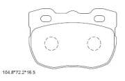 OEM PAD KIT, DISC BRAKE KD6205