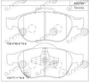 OEM PAD KIT, DISC BRAKE KD2784