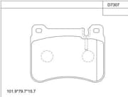 OEM BRAKE PAD KD7307