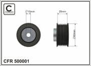 OEM PULLEY ROLLER ASSY 500001