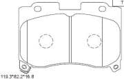 OEM PAD KIT, DISC BRAKE KD2762