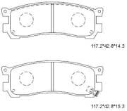 OEM PAD KIT, DISC BRAKE KD3317