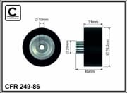 OEM PULLEY ROLLER ASSY 24986