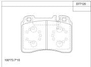 OEM BRAKE PAD KD77120