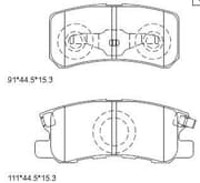 OEM PAD KIT, DISC BRAKE KD4203