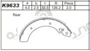 OEM BRAKE SHOE K9633