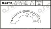 OEM SHOE KIT, DRUM BRAKE K3313