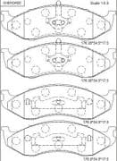 OEM PAD KIT, DISC BRAKE KD6202