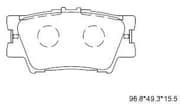 OEM PAD KIT, DISC BRAKE KD2772