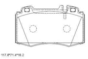 OEM PAD KIT, DISC BRAKE KD7742