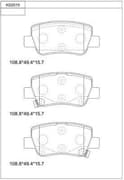 OEM PAD KIT, DISC BRAKE KD2515