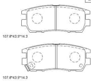 OEM PAD KIT, DISC BRAKE KD4244