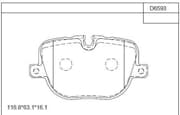 OEM PAD KIT, DISC BRAKE KD6593