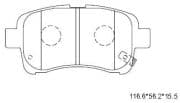 OEM PAD KIT, DISC BRAKE KD3718