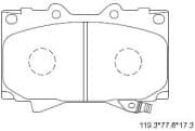 OEM PAD KIT, DISC BRAKE KD2208