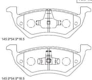 OEM SHOE KIT, DRUM BRAKE KD6514