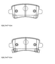 OEM BRAKE PAD KD6525