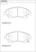 OEM PAD KIT, DISC BRAKE KD2798