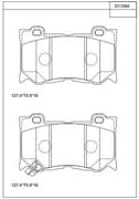 OEM PAD KIT, DISC BRAKE KD11064