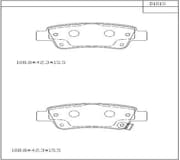 OEM PAD KIT, DISC BRAKE KD1015