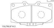 OEM PAD KIT, DISC BRAKE KD1358