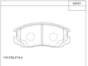 OEM BRAKE PAD KD4741