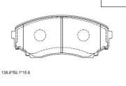 OEM PAD KIT, DISC BRAKE KD3737