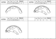 OEM BRAKE SHOE K3763