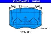 OEM PAD KIT, DISC BRAKE 13046048832